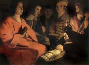 Georges de La Tour The adoracion of the shepherds oil painting